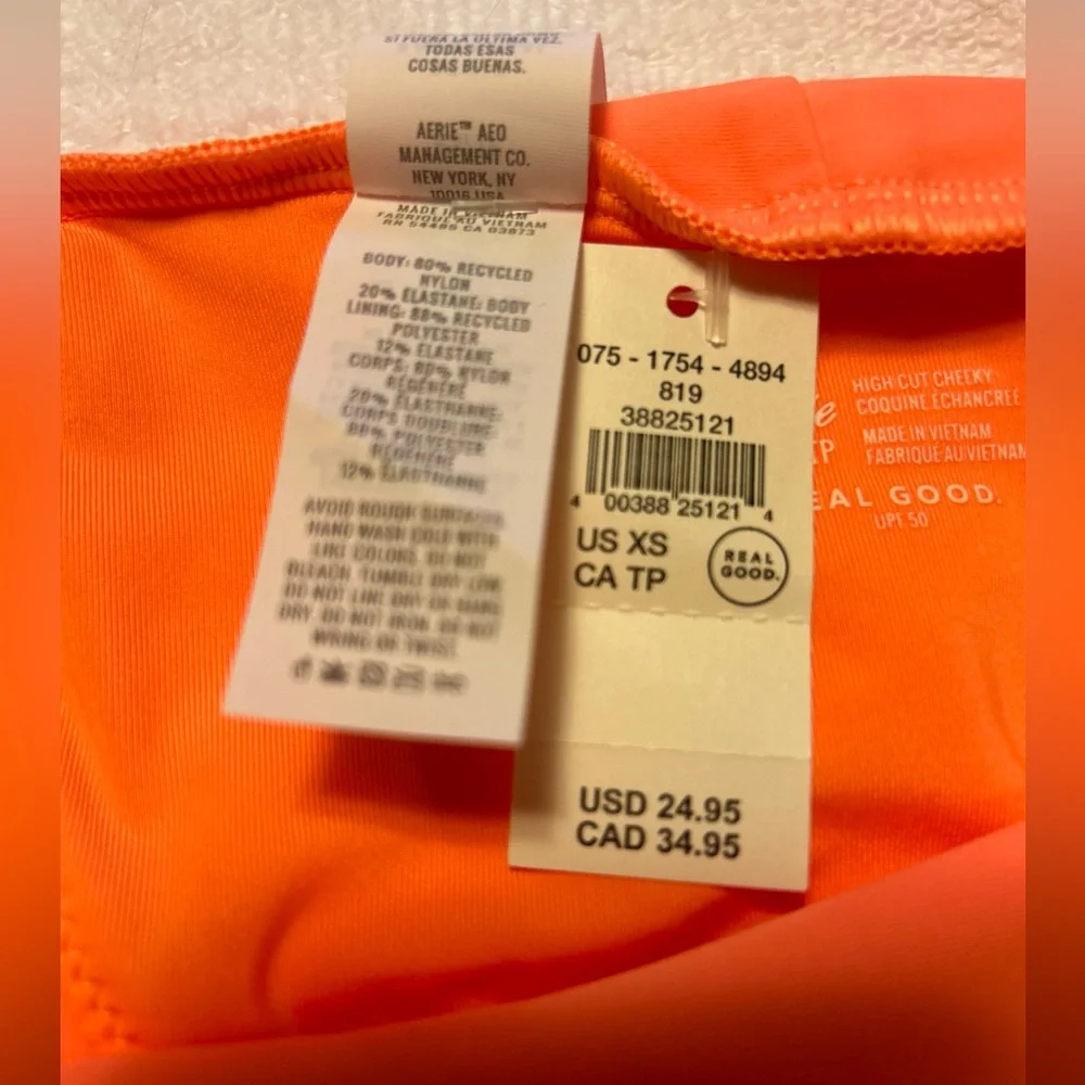 Aerie Orange Bottom Swimwear Size XS - Picture 7 of 8
